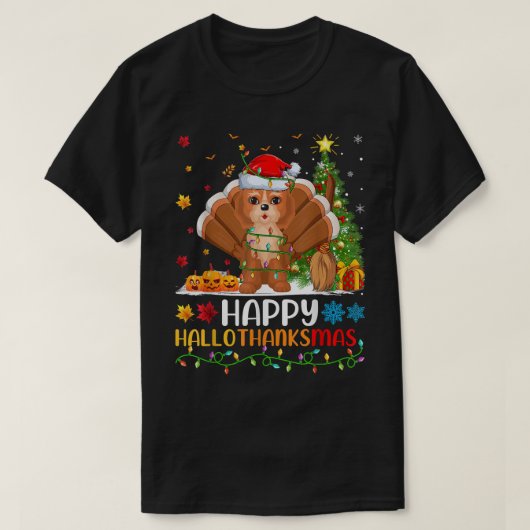 Cockapoo Dog Lover Funny Happy Cockapoo HelloThank T-Shirt (Design vorne)