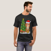 Cockapoo Dog Lover Xmas Tree Santa Cockapoo Christ T-Shirt (Vorne ganz)