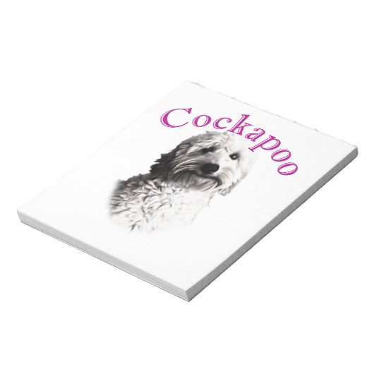 Cockapoo Dog Notizblock (Rotiert)