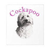 Cockapoo Dog Notizblock (Vorderseite)
