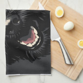 Cockapoo Dog Portrait Black Cockapoo gift Geschirrtuch (Viertel Falte)