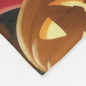 Cockapoo Dog Pumpkin Halloween Funny Fleecedecke (Ecke)