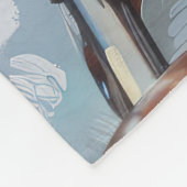 Cockapoo Dog Reiten Motorrad Weihnachten Fleecedecke (Ecke)