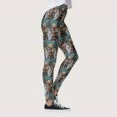 Cockapoo Dog Reiten Motorrad Weihnachten Leggings (Rechts)
