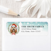 Cockapoo Dog Return Address Labels (Insitu)