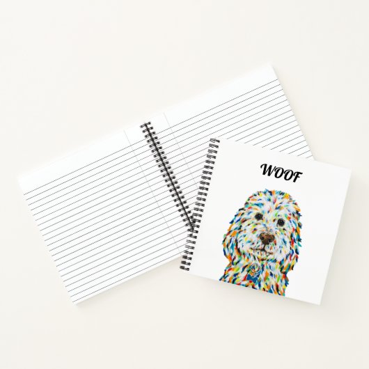 Cockapoo Dog Square Notebook Notizblock (Innenseite)