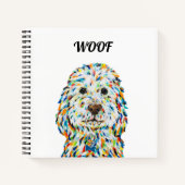 Cockapoo Dog Square Notebook Notizblock (Vorderseite)