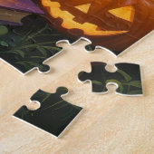 Cockapoo Dog Whimsical Halloween Malerei Puzzle (Seite)