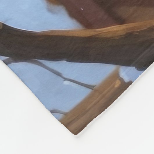 Cockapoo Dogs Christmas Snow Holiday  Fleecedecke (Ecke)