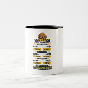 Cockapoo-Eltern-Ranglistensystem Lustiges Besitzer Zweifarbige Tasse