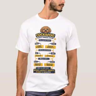 Cockapoo-Eltern-Rangsystem Lustiges Besitzer-Gesch T-Shirt