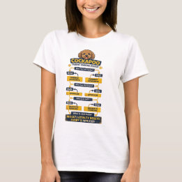 Cockapoo-Eltern-Rangsystem Lustiges Besitzer-Gesch T-Shirt