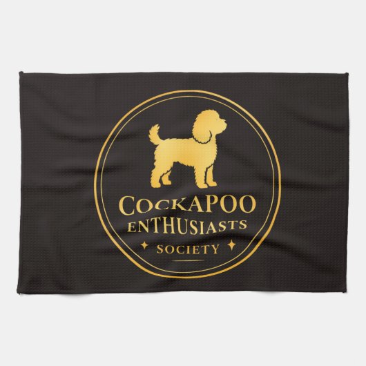 Cockapoo Enthusiast Society  Geschirrtuch (Horizontal)