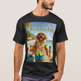 Cockapoo-Feiertagsshirt | Lustiges Sommerhund-Gesc T-Shirt