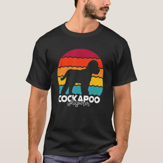 Cockapoo-Flüsterer Retro Vintage T-Shirt (Vorderseite)