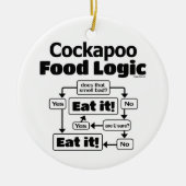 Cockapoo Food Logic Keramik Ornament (Vorne)