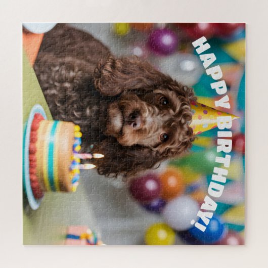 Cockapoo Geburtstagsparty Puzzle (Horizontal)