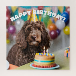 Cockapoo Geburtstagsparty Puzzle
