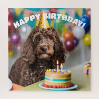 Cockapoo Geburtstagsparty Puzzle