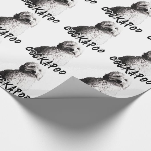 Cockapoo Geschenkpapier (Ecke)