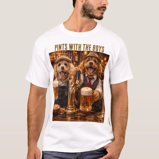 Cockapoo Gift Shirt- Funny Dog Beer T-Shirt (Vorderseite)