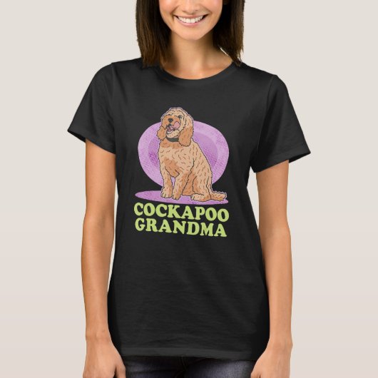 Cockapoo Grandma Spoodle Dog Owner Cockapoo T-Shirt (Vorderseite)