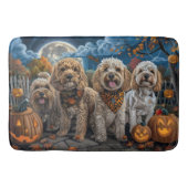 Cockapoo Halloween Spooky Badematte (Vorderseite)