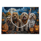 Cockapoo Halloween Spooky Große Geschenktüte (Vorderseite)