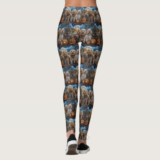 Cockapoo Halloween Spooky Leggings (Rückseite)