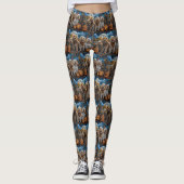 Cockapoo Halloween Spooky Leggings (Vorderseite)