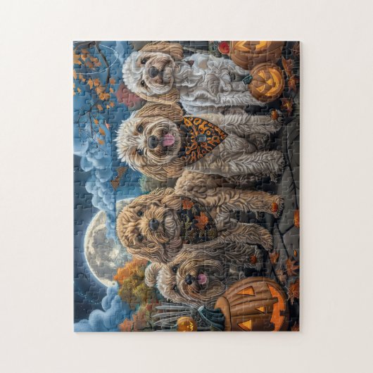 Cockapoo Halloween Spooky Puzzle (Vertikal)