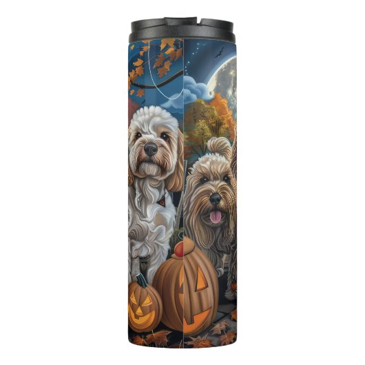Cockapoo Halloween Spooky Thermosbecher (Rückseite)