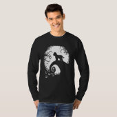 Cockapoo Halloween unter dem Mondlicht unheimliche T-Shirt (Vorne ganz)