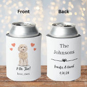 Cockapoo Haustier Hochzeit kann kühlen Dosenkühler