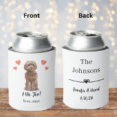 Cockapoo Haustier Hochzeit kann kühlen Dosenkühler