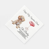 Cockapoo-Hochzeitspass Serviette (Ecke)