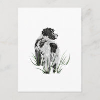 Cockapoo Hund, Aquarell Postkarte