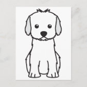 Cockapoo Hund Cartoon Postkarte (Vorderseite)