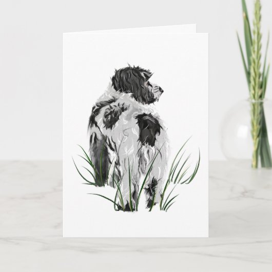 Cockapoo Hund, Dankeskarten, Aquarell Kunst Karte (Vorderseite)