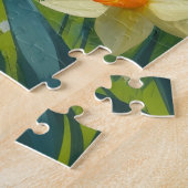 Cockapoo-Hund-Frühlingsblumen-Malerei Puzzle (Seite)