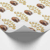 Cockapoo Hund Geschenkpapier (Ecke)