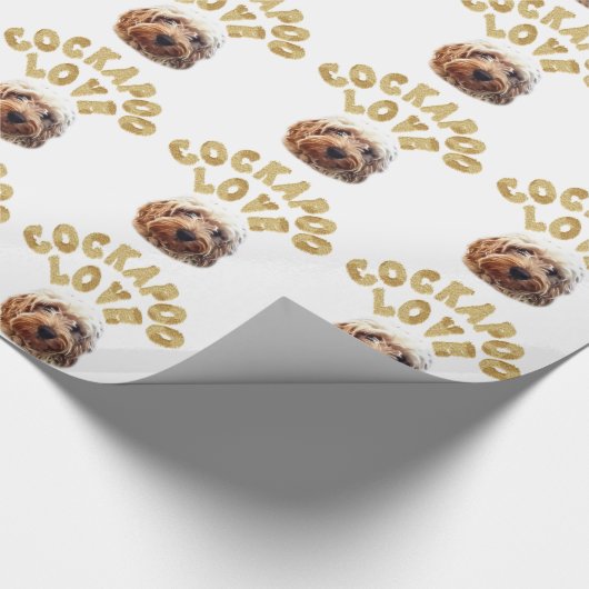 Cockapoo Hund Geschenkpapier (Ecke)