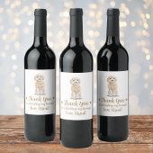 Cockapoo Hund ich tue zu Hochzeit Weinetikett