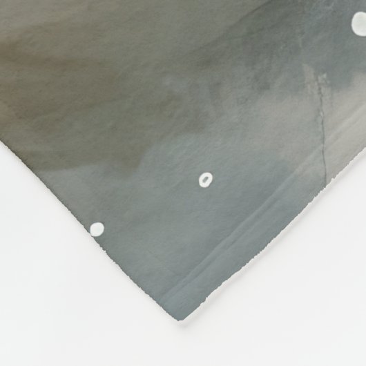 Cockapoo Hund im Schnee Weihnachten Fleecedecke (Ecke)