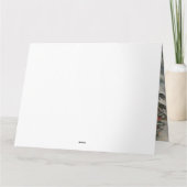 Cockapoo Hund im Schnee Weihnachten Karte (Rückseite)