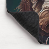 Cockapoo Hund in St. Patrick's Day Dress Mousepad (Ecke)