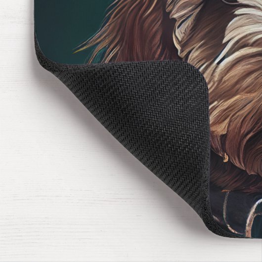 Cockapoo Hund in St. Patrick's Day Dress Mousepad (Ecke)