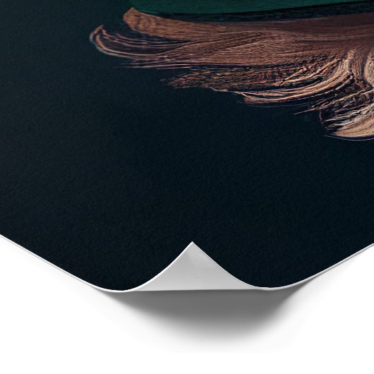 Cockapoo Hund in St. Patrick's Day Dress Poster (Ecke)