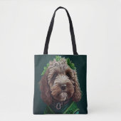 Cockapoo Hund in St. Patrick's Day Dress Tasche (Vorderseite)