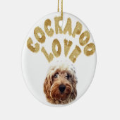 Cockapoo Hund Keramikornament (Rechts)